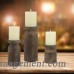 Union Rustic Wood/Metal Candlestick UNRS1148